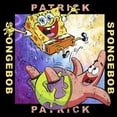 thumbnail image 2 of Men's SpongeBob SquarePants Distressed Best Friends Pull Over Hoodie, 2 of 4