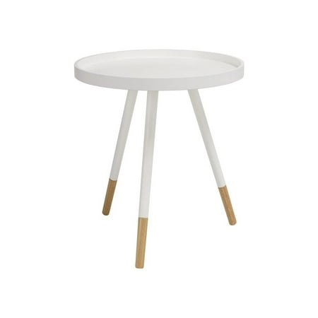 Innis Round Tray Side Table White Canada Innis Round Tray Side Table White, Round Side Table White Top