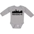 thumbnail image 3 of Inktastic Providence Rhode Island City Skyline Boys or Girls Long Sleeve Baby Bodysuit, 3 of 5