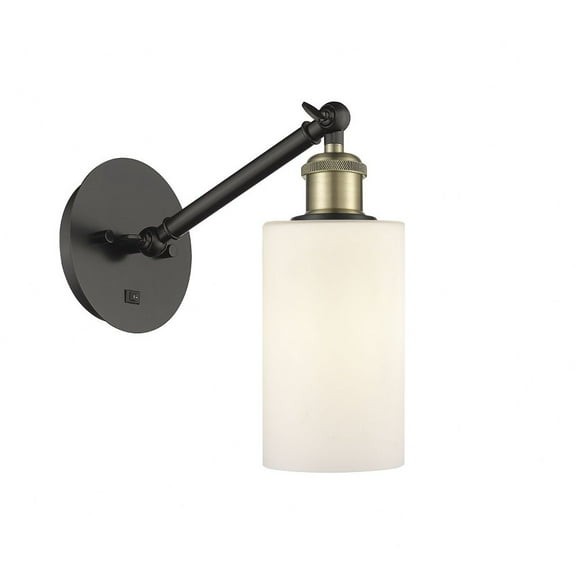 317-1W-BAB-G801-LED-Innovations Lighting-Clymer - 1 Light Wall Sconce In Art Nouveau Style-11.25 Inches Tall and 5.3 Inches Wide Black Antique Brass