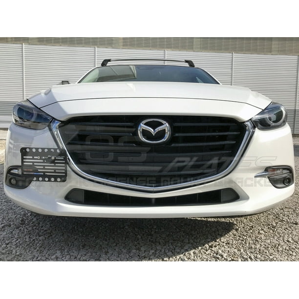  Tienda en línea extrema 2017-2018 Mazda 3 Mazda3 |  EOS Plate Versión 2 Tamaño completo Parachoques delantero Gancho de remolque Soporte de montaje para reubicador de licencia