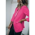 thumbnail image 4 of BRDFRL Women's Lined Blazers Business Casual Long Sleeve Blazer Open Front Lightweight Suit Jacket for Work Hot Pink 2XL, 4 of 6