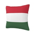 thumbnail image 2 of Decorative Throw Pillow Cover Hungarian Flag Square Pillowcases Cushion for Farmhouse Home Decor 26"x26", 2 of 7