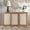 Natural Color, variant on Heynemo Storage Cabinet with Doors, Kitchen Buffet Cabinet with Storage, Accent Wood Console Cabinet with Solid Wood Feet for Hallway, Dining Room, Living Room
