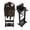 Black, variant on Facilehome Wooden Valet Stand with Flip Top Jewelry Organizer and Shoe Base, Freestanding Clothes Rack for Bedroom and Entryway, White