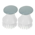 thumbnail image 5 of LABSERRON 2Pcs Kitchen Scrubber Brush Round Prevent Scratches Ergonomic Design 3.93X2.75X2.75in, 5 of 8