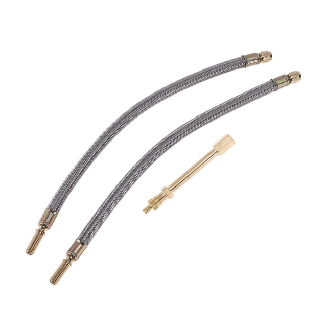 Set de Extensión de Válvula de Neumático de Cobre de 180 Grados con Adaptador de Inflación de 300 mm para Coche, Motocicleta, RV, Camión, Bicicleta
