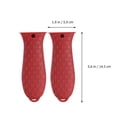 thumbnail image 1 of 1 Set 4Pcs Silicone Anti-Dérapant Porte-Pot Anti-scald Pot Poignée Protecteurs, 1 of 6