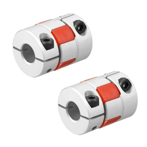 2pcs Shaft Coupling 8mm to 8mm Bore L25xD20 Flexible Coupler Joint for Motor