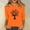 Orange, variant on Jienlioq Cute Tops for Women Women's Loose Casual Orange Knot Orange Round Neck Three Quarter Sleeve T-Shirt Top Deals Cyber Monday