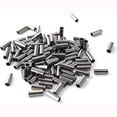 thumbnail image 4 of 100Pcs Fishing Line Tube Connectors Single Barrel Crimp Sleeves Copper Crimping Loop Sleeve Fishing Tackle Rigging 3.0x8, 4 of 5