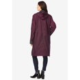 thumbnail image 3 of Roaman's Women's Plus Size Knee Length Hooded Nylon Jacket, 3 of 6