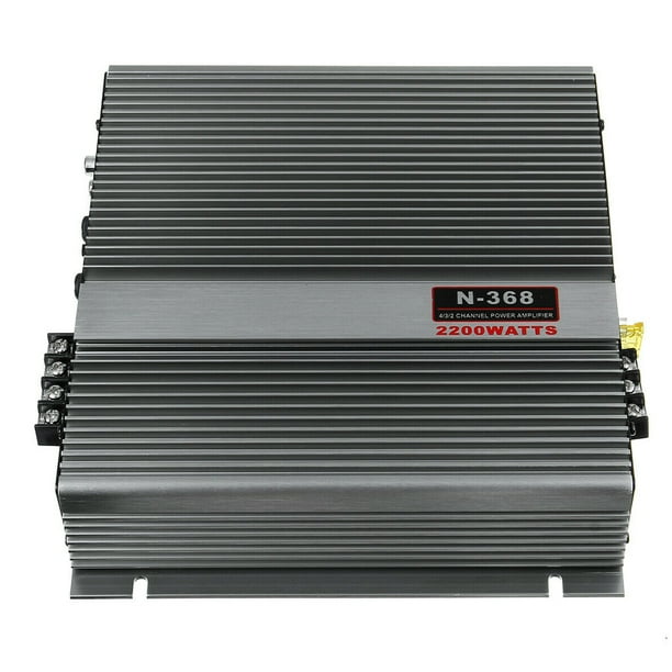 Scienceny Amplificador de coche de 2000W, 12V y 2 canales, protección contra cortocircuitos, amplificador de potencia estéreo de aleación de aluminio, Paneles de instrumentos para automóviles Scienceny VI015642-00B