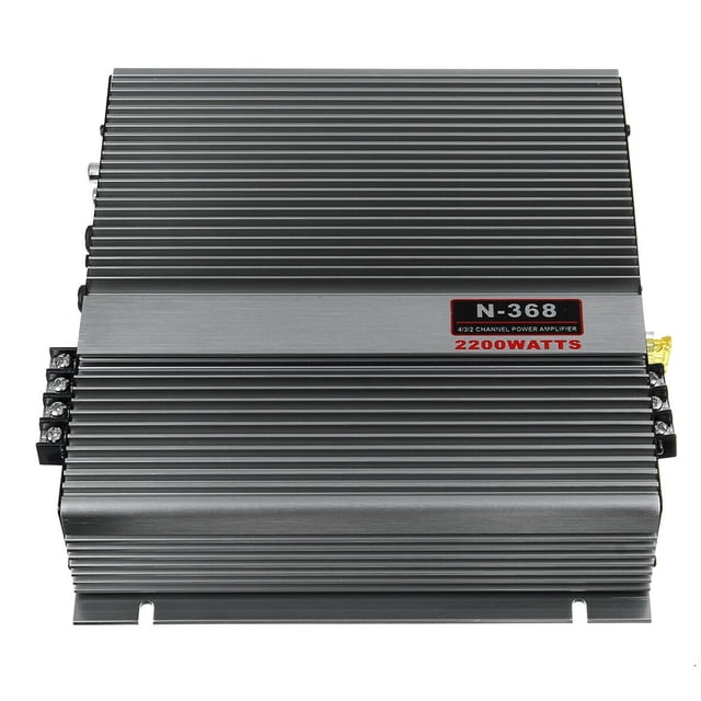 2000W 12V 2 Channel Car Amplifier Universal Amplifier Short Circuit Protection Aluminum Alloy Stereo Power Amp Sub Woofer Adjustable Amplifiers