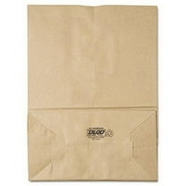 General Grocery Paper Bags, 75 lbs Capacity, 1/6 BBL, 12"w x 7"d x 17"h, Kraft, 400 Bags -BAGSK1675