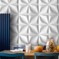 thumbnail image 2 of Panel decorativo 3D PANEL DECORATIVO blanco mate S106 FLOR paquete de 10 piezas, 2 of 2
