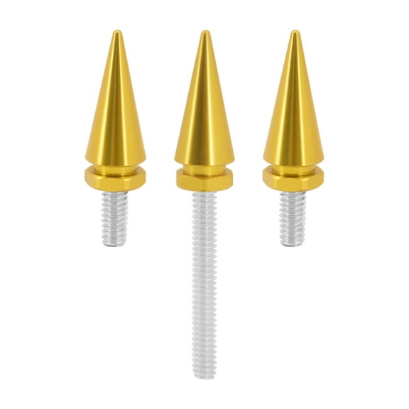 3x Yellow Fairing Windsreen Windshield Bolts Spikes Fit For Harley FLH 2014 Up