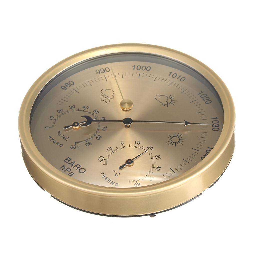 3in 1 Barometer In/Outdoor Thermometer Hygrometer Weather Station Pressure Gauge