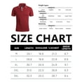 thumbnail image 3 of Geeksport Polo Shirts for Men Short Sleeve Solid Color Causal Collared Golf Tennis T-Shirt Men's Golf Polo Shirts Business Polo Shirts Red M, 3 of 8