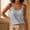 Women's Fitted Camisole Tank Top-Gray, variant on Homenesgenics Fitted Camisole Vest Sleeveless Shirts Round Neck Solid Color Spaghetti Strap Tank Top Beige XL