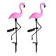 thumbnail image 1 of 2 Pack Pink Flamingo Solar Outdoor Led Lawn Lights Decorative Pile Lights Pink Flamingo Garden Pile, 1 of 5