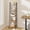 Rustic Brown, variant on Ladder Shelf, Bookshelf Bookcase, Freestanding Corner Storage Shelve with 2 Hooks for Home Office, Living Room, Kitchen, Bedroom, Industrial, 11.8" D x 17.3" W x 63" H, Rustic Brown BC19201B