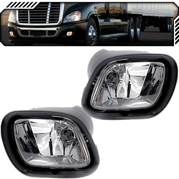 EPIC LIGHTING OE Style Halogen Fog Lights w/o DRL Assembly Replacement for FREIGHTLINER 08-17 CASCADIA [ FL2592102 FL2593102 A0651908006 A0651908007 ] Pair