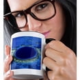 thumbnail image 2 of 3drose, Aerial of the Blue Hole, Lighthouse Reef, Belize - Sa02 Gjo0170 - Greg Johnston, 11oz Two-tone Black Mug, 2 of 6