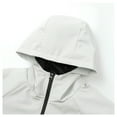 thumbnail image 5 of MADHERO Men's Lightweight Lined Hooded Waterproof Rain Jacket Windbreake jacket, 5 of 6