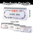 thumbnail image 3 of Tear-Off Weekly Planner - Butterfly Design - Spiral Schedule Organizer, 3 of 6