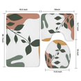 thumbnail image 3 of Brown Boho Plant Pattern Bathroom Rugs Sets 3 Piece,Toilet Cover Set,Absorbent Non Slip Bathroom Mats Sets with U-Shaped Contour Rug Toilet Rug Set, 3 of 5