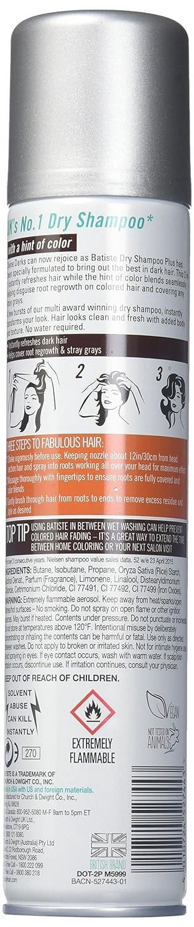 Batiste Shampoo Dry Divine Dark 6.73 Ounce 199ml 2 Pack
