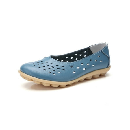 

Zodanni Women Nonslip Slip On Walking Shoes Ladies Driving Lightweight Hollow Out Casual Shoe Comfort Loafers