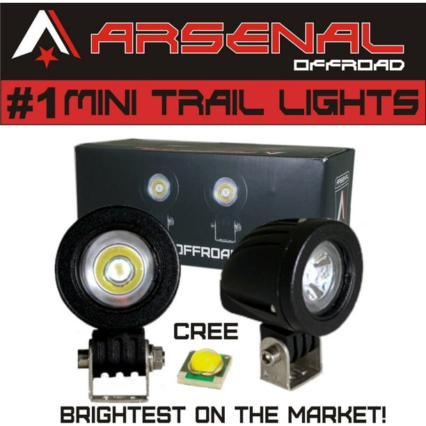 1 Mini Trail Lights 2018 Design by Arsenal Offroad 20W CREE LED Spot