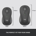 thumbnail image 3 of Logitech Signature M550 Wireless Mouse - For Small to Medium Sized Hands, 2-Year Battery, Silent Clicks, Bluetooth, Graphite, 3 of 8