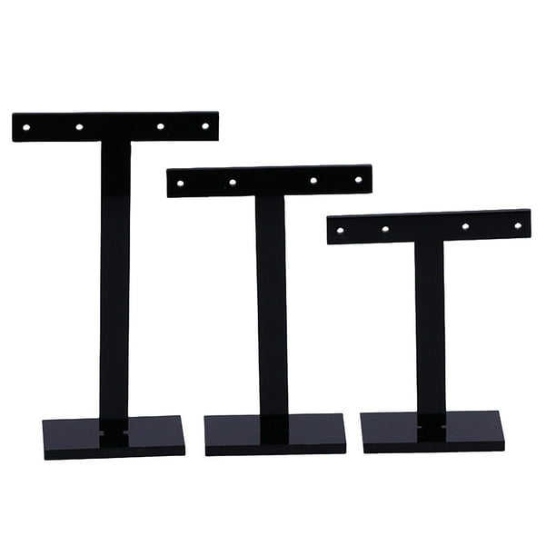 3 Soportes para en apariencia de T de , Accesorios para fotografía, en apariencia de T, Vitrina Negra, Soporte para Joyería, Soporte para