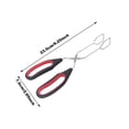thumbnail image 3 of WUTYU Stainless Steel Scissor Tongs With Plastic Silicone Handle Great for Kitchen Food Cooking Baking Barbecue Kitchen Daily Use, 3 of 5