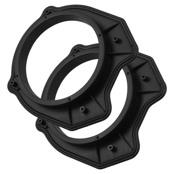 KAKOWELY 2Pcs Car Speaker Spacer Rings Black Universal Compatible Adapter for Clear Sound