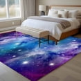 thumbnail image 4 of Dreamy Galaxy Area Rugs 5x7 ft Universe Starry Sky Shine Stars Colorful Modern Washable Rug Non Slip Indoor Carpet Absorbent Floor Mat for Living Room Bedroom Dining Room, 4 of 9