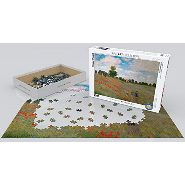 Eurographics le Champ de Pavot par Claude Monet (1000 Pièces) Puzzle