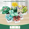 thumbnail image 3 of Honchoes 9 in 1  Succulent Flowers Building Sets Compatible with Lego Botanical Home Office Decor Gifts for Adults Boys Girls 977 Pcs, 3 of 6