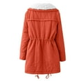thumbnail image 5 of Vedolay Warm Winter Coats for Women Long Sleeve Open Front Coat Orange,M, 5 of 5