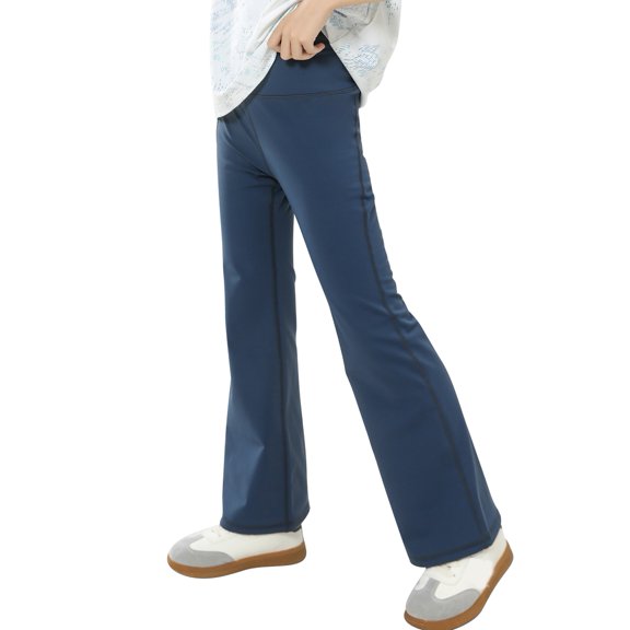 GYRATEDREAM Girl's Flare Leggings High Waisted Yoga Pants Bootcut Dance Casual Pants Activewear Kids Bell Bottoms Toddler Child for 4 Years-12 Years