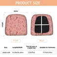 thumbnail image 3 of Pink Butterfly Pattern Seat Covers for Dining Room Chairs Set Of 4,Stretch Printed Washable Chair Seat Cover with Elastic Ties and Button,Removable Waterproof Couch Cushion Covers, 3 of 6