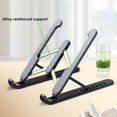 thumbnail image 3 of MUZHIYUA 2 Pack Portable Laptop Stand for Laptops Tablets White Black, 3 of 7