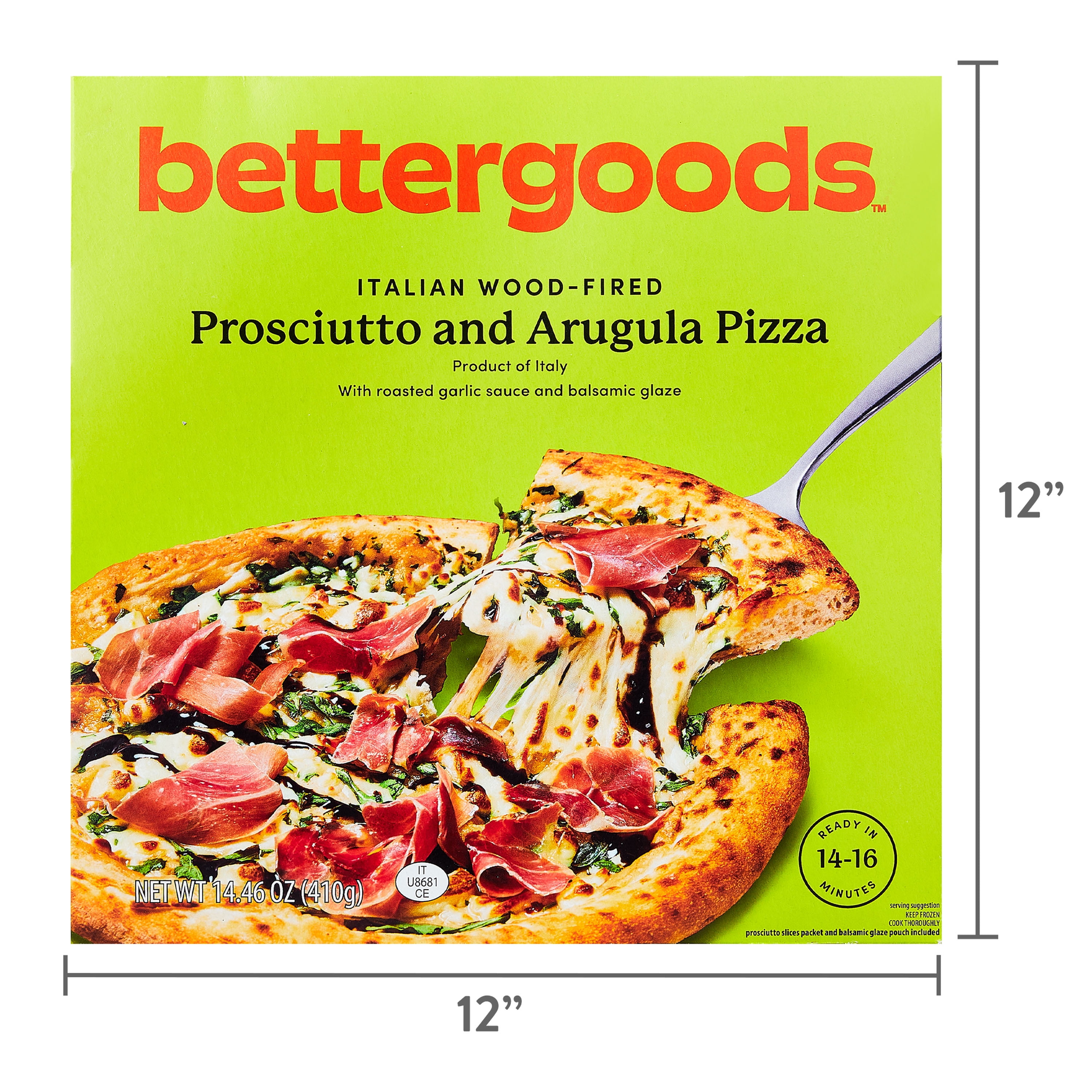 Bettergoods Italian Wood-Fired Prosciutto & Arugula Pizza