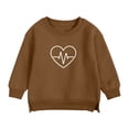 thumbnail image 1 of Posijego Chandail à Col Rond pour Enfants avec Motif Cœur, chandail à Manches Longues pour Garçons et Filles, 1 of 3