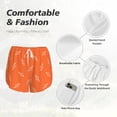thumbnail image 4 of Xecao Orange lightning Double-Layer Running Shorts for Women, Perfect for Gym, Tennis, and More, Featuring a Convenient Pocket-XX-Large, 4 of 7