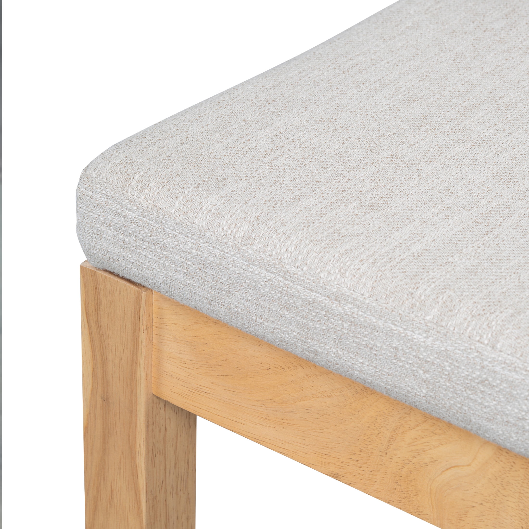 Christopher Knight Home 24.5" Counter Stools, Natural Wood Frame, Rattan Woven Back, Gray Cushion, Set of 2