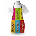 thumbnail image 3 of Comics Apron Collage of Colored Hands Showing Numbers Modern Style Teenage Art, Unisex Kitchen Bib Apron with Adjustable Neck for Cooking Baking Gardening, Yellow Red Blue and Green, by Ambesonne, 3 of 3